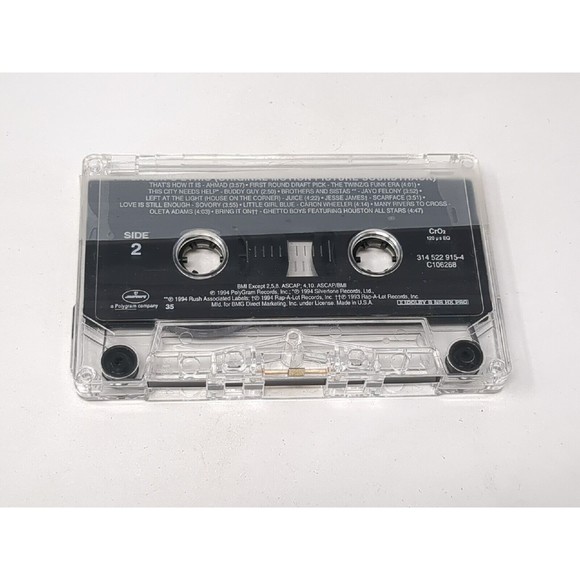 Jason's Lyrics Movie Soundtrack Cassette Tape LL Cool J Scarface Tony Toni Tone - Picture 6 of 6